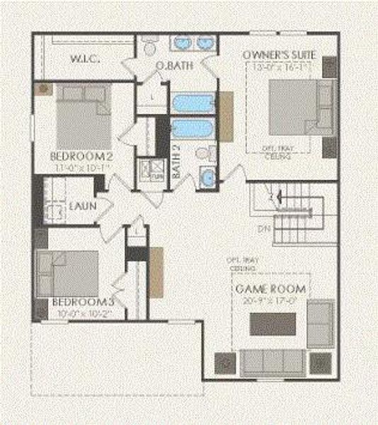 Pulte Homes, Sandalwood floor plan