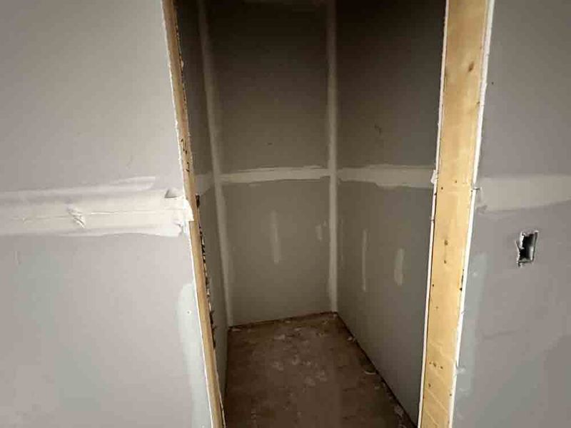 Storage Closet Construction Progress