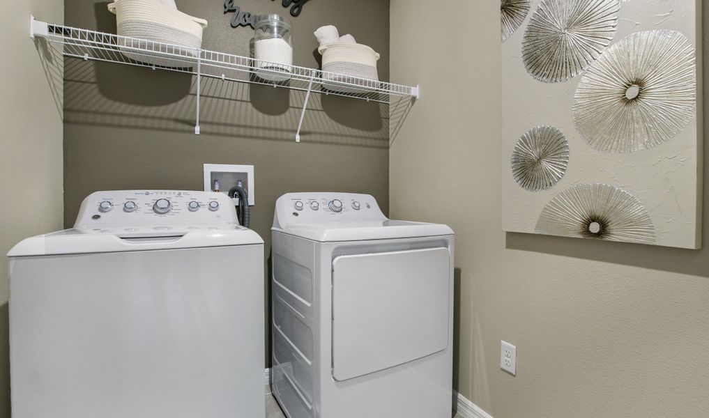 Convenient laundry room