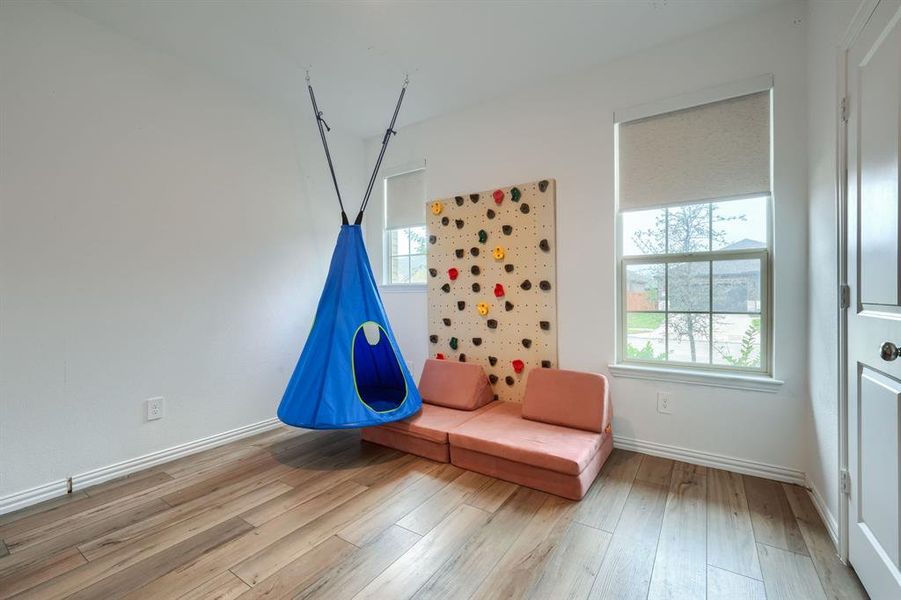 Unfurnished room featuring light hardwood / wood-style floors