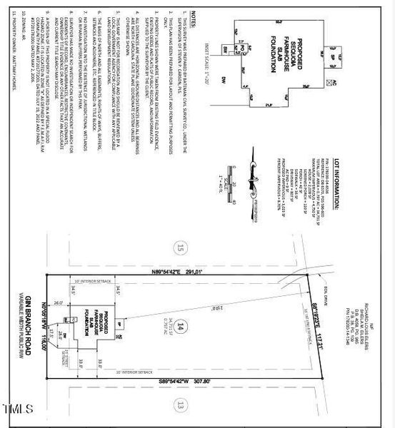 Lot 14 Plot Map