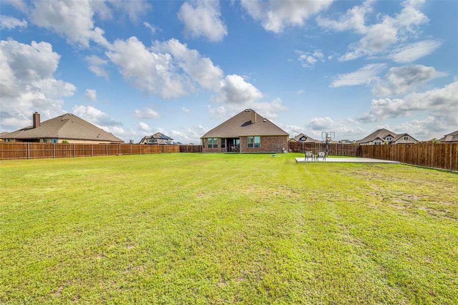 View of yard with a patio