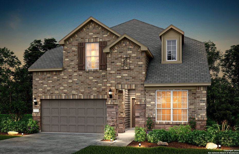 New construction Single-Family house 2235 Bluewood Street, New Braunfels, TX 78132 Saddlebrook- photo