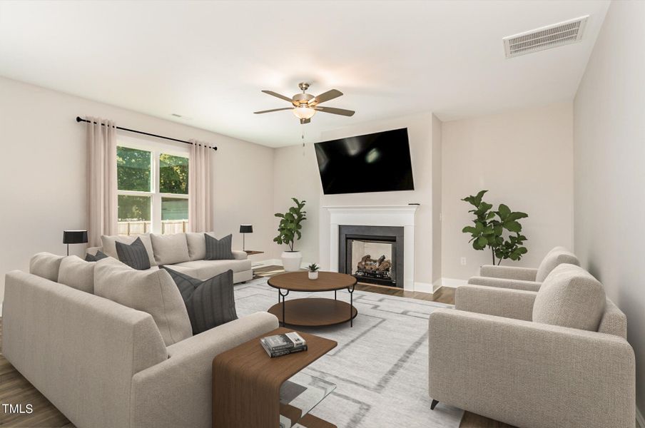 Staged Family Room