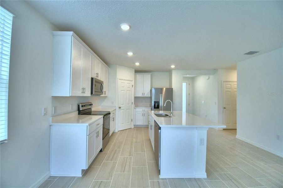 kitchen from dining area