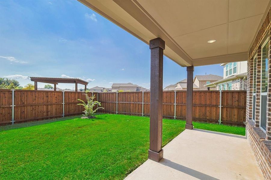 View of yard featuring a patio