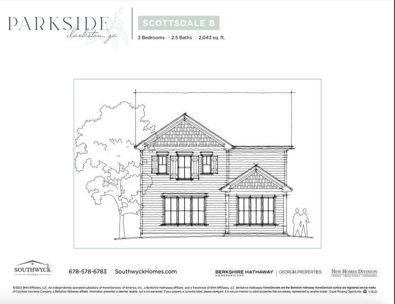New construction Single-Family house Scottsdale B, 3811 East Avenue, Clarkston, GA 30021 - photo