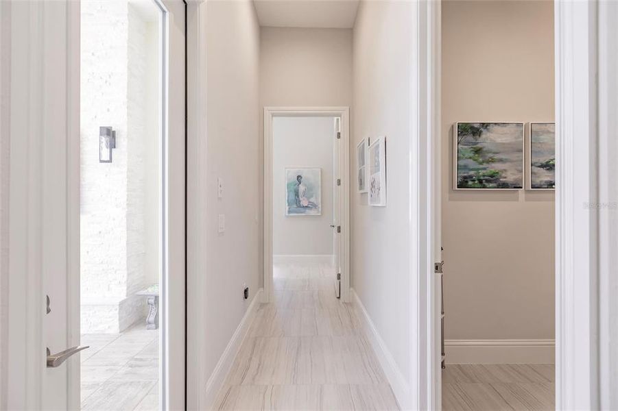 Hall to Master Bedroom, Door to Lanai