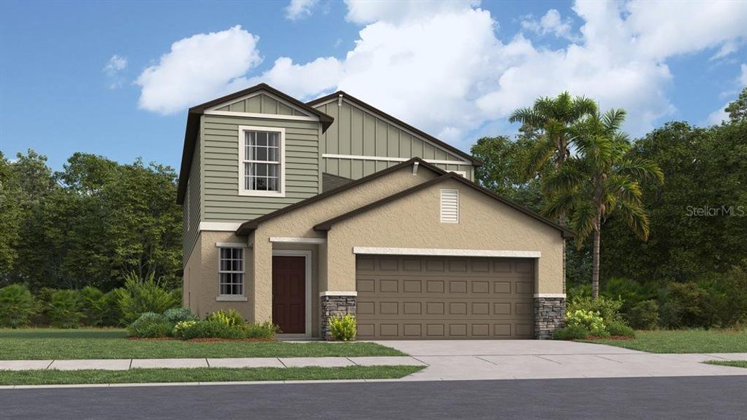 New construction Single-Family house 2403 Victorious Falls Avenue, Plant City, FL 33563 Columbia- photo