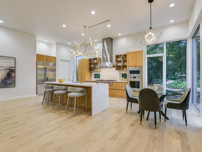 Family room, kitchen & breakfast area.