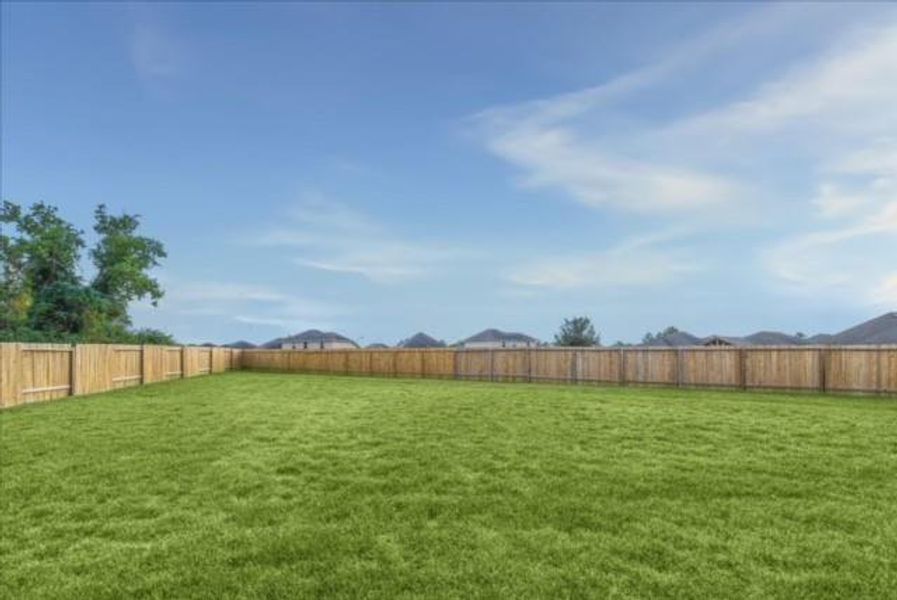 Spacious Fully Fenced Backyard