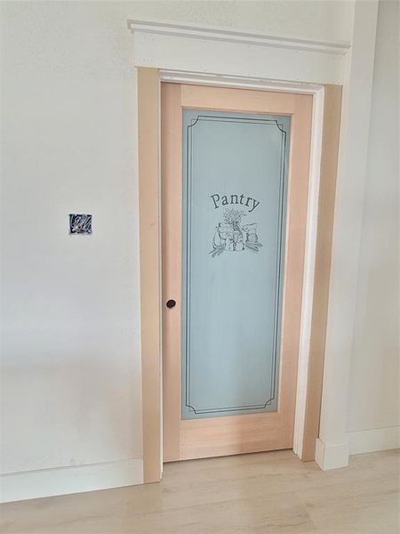 Glass door for for oversized pantry