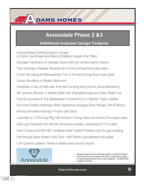 Annandale Ph2&3 feature sheet 7-30-24