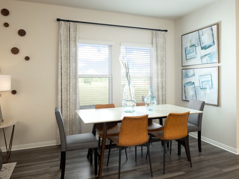 Enjoy plenty of natural light in the dining area.