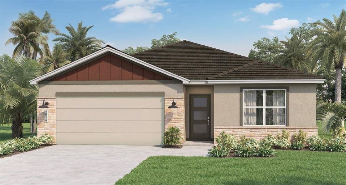 New construction Single-Family house 5166 Tana Terrace, Saint Cloud, FL 34772 Cali Modern- photo