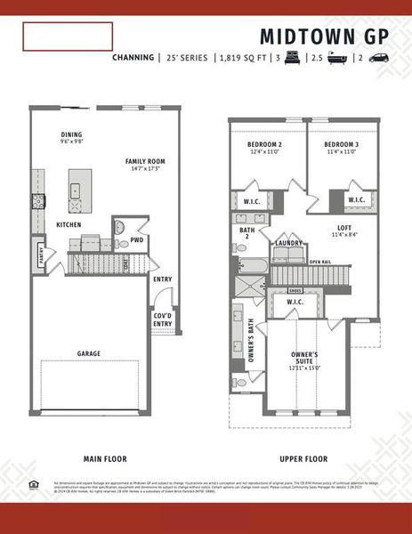 With an open and flowing main level plus easy access to your fenced back yard, our Channing floor plan is a dream home come true!