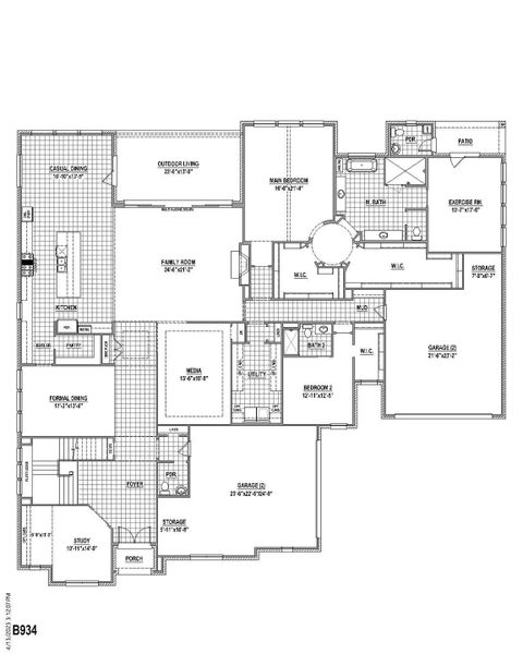 New construction Single-Family house The Plan B 934, 4330 Liberty Drive, Prosper, TX 75078 - photo