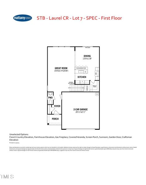 STB - Laurel CR - Lot 7 - SPEC_Page_2