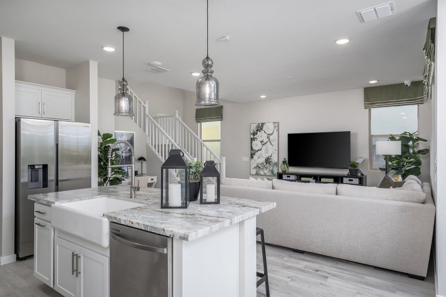 Great Room | Citron | Greenpointe at Eastmark | New homes in Mesa, Arizona | Landsea Homes