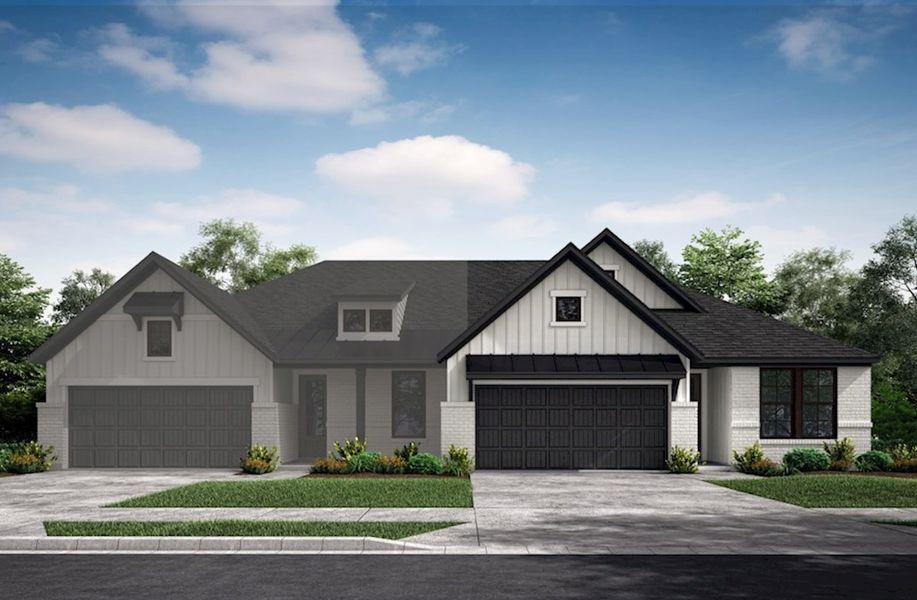 New construction Duplex house Reflection, 9826 Vista Ridge Circle, Willis, TX 77318 - photo