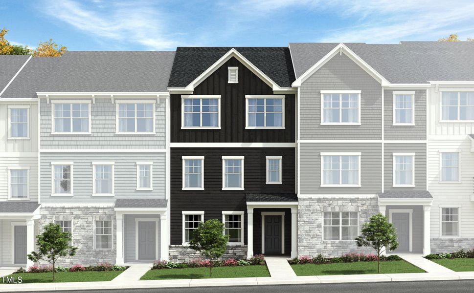 New construction Townhouse house 839 Basswood Glen Trail, Knightdale, NC 27545 Colton- photo