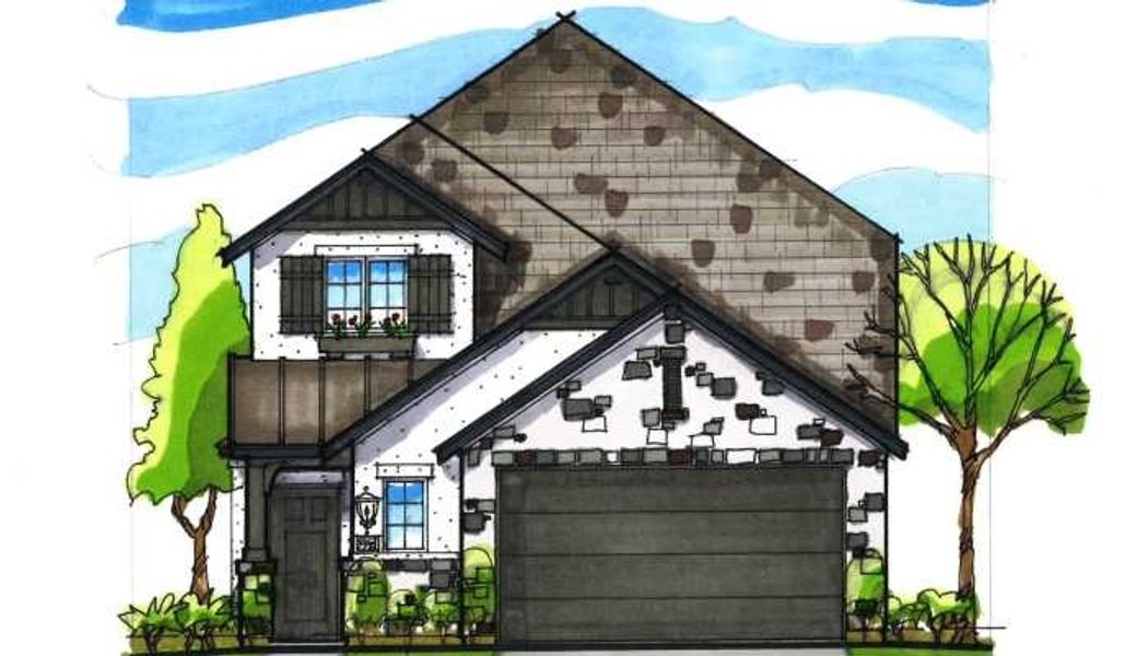 New construction Single-Family house Ellington Plan, 121 Villoria Cove, Liberty Hill, TX 78642 - photo