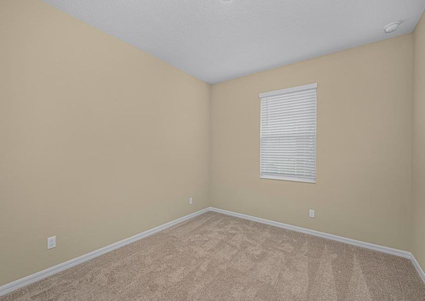 The spare bedrooms are spacious and have plenty of natural light