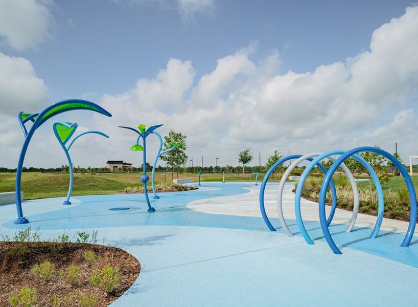 The splash pad will keep the kids entertained during those hot summer days