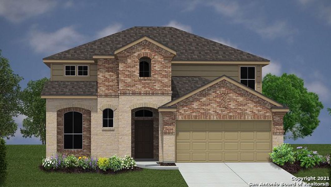 New construction Single-Family house 602 Bronze Stream, Cibolo, TX 78108 The Llano- photo