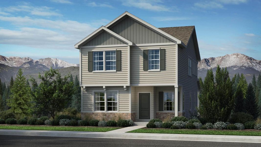 New construction Single-Family house The Bayberry, 28309 East 8th Place, Watkins, CO 80137 - photo