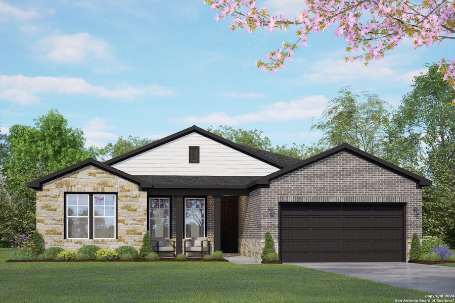 New construction Single-Family house 236 Jereth Crossing, Castroville, TX 78009 The Rockford F- photo