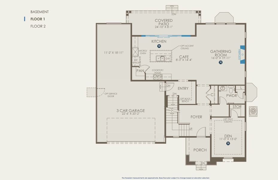 Rodeo Floor Plan, Quick Move-in Home, Floor 1