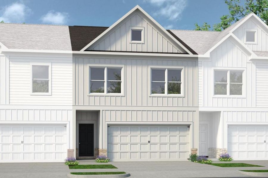 New construction Townhouse house 1074 Chastain Drive, Sugar Hill, GA 30518 The Ellison II- photo