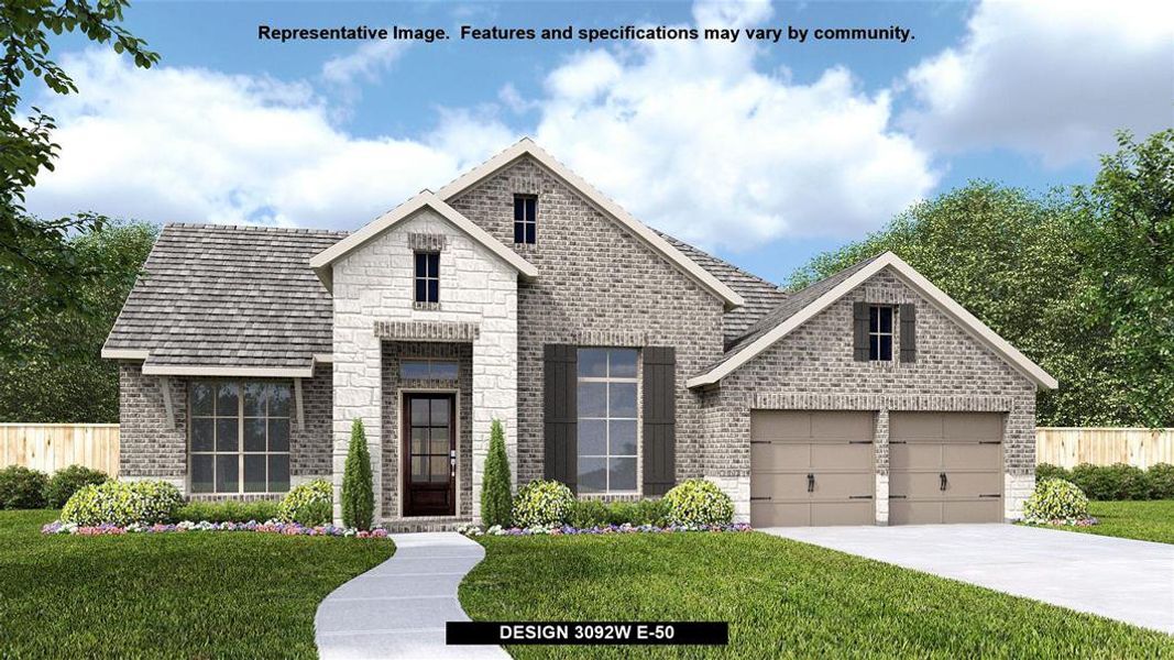 New construction Single-Family house Design 3092W, 101 Teralyn Grove Loop, Willis, TX 77318 - photo