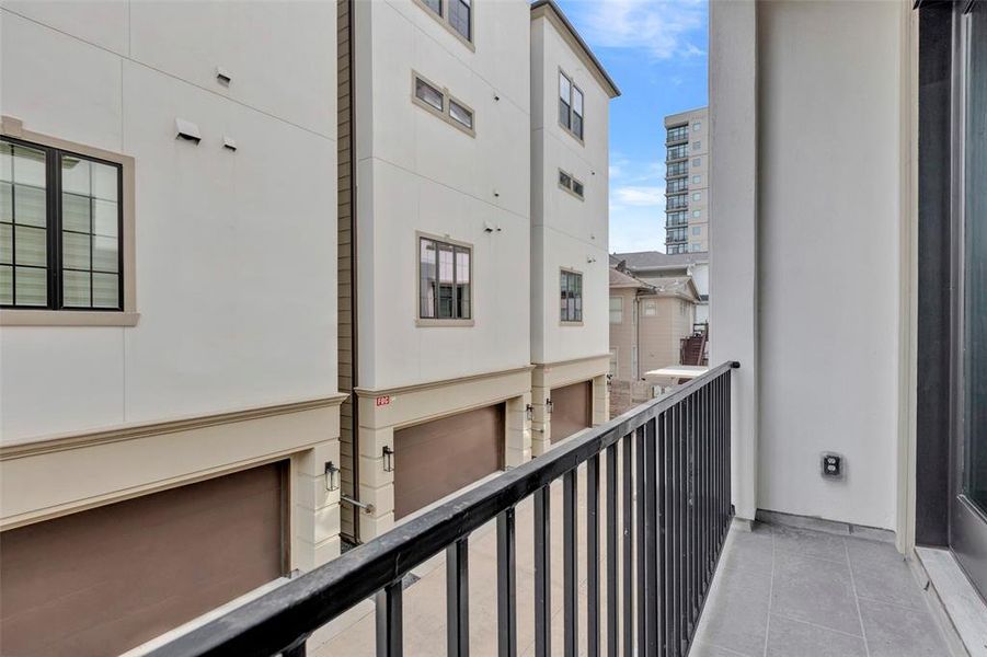 Enjoy this balcony space off the second floor, extending your living space to include the outdoors!