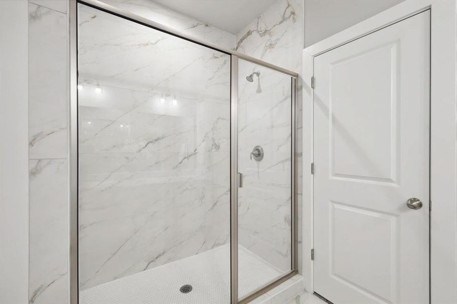 Primary Bathroom with an enclosed shower