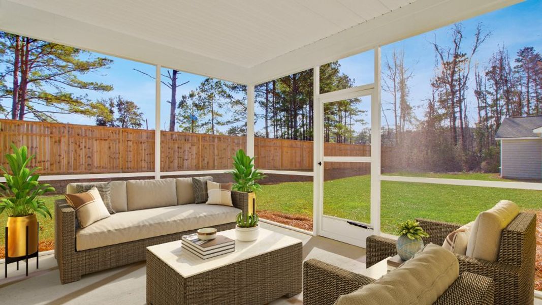 Franklin optional screened porch