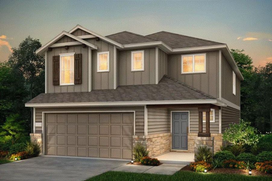 Centex Homes, Modena elevation I, rendering