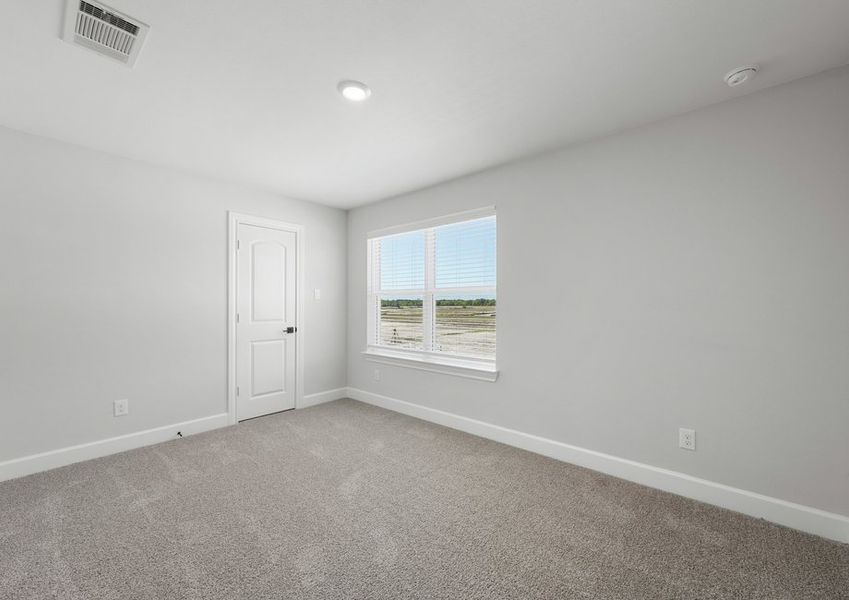 The secondary bedrooms of the Driftwood are a great space as children's bedrooms or guest rooms.