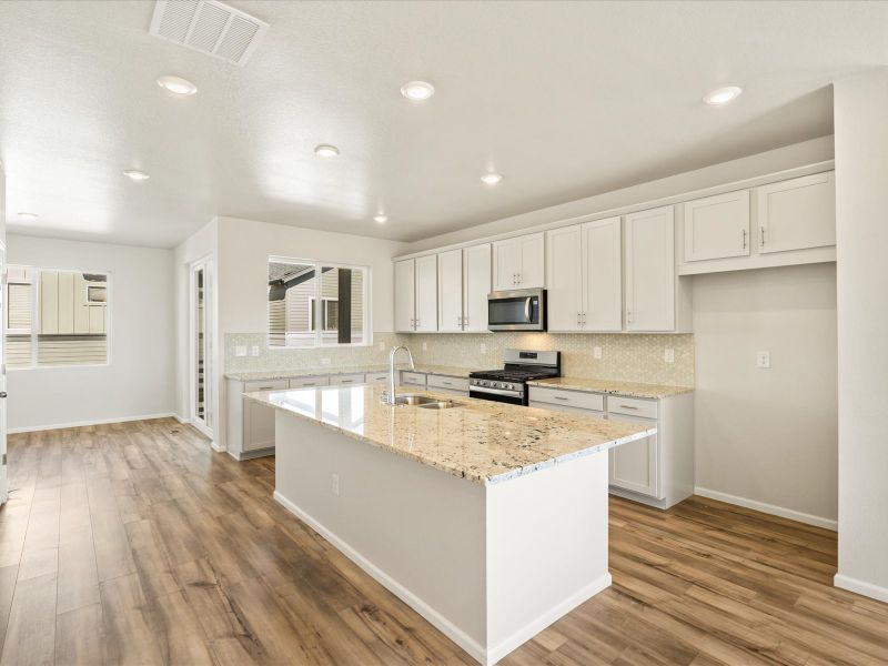 The Crestone floorplan, images taken at Baseline.