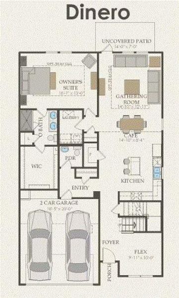 Pulte Homes, Dinero floor plan