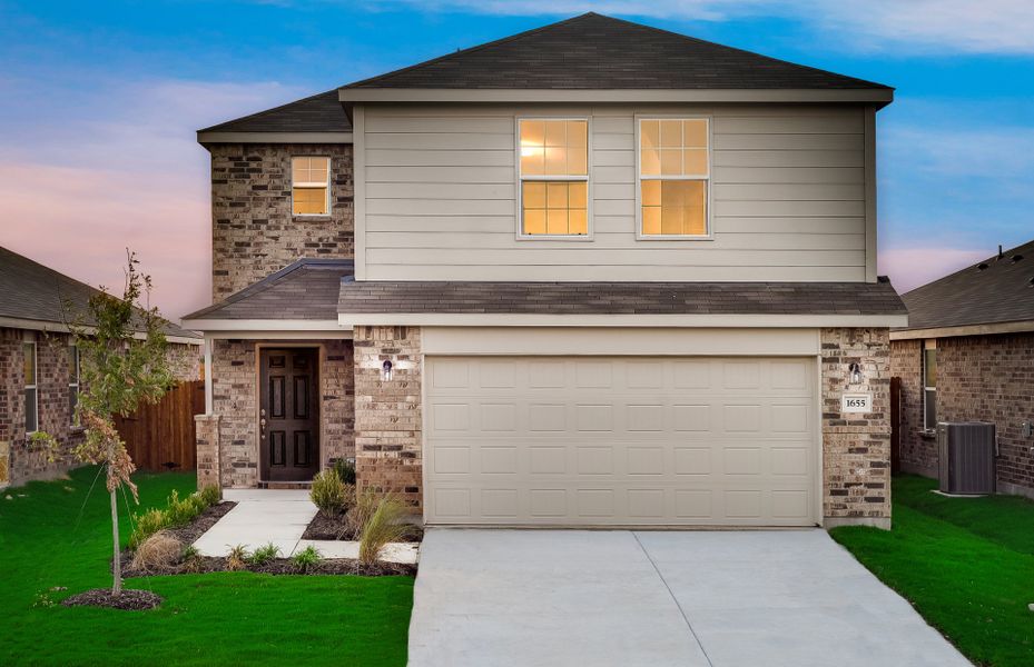 The Pierce, a 2-story new construction home showing Home Exterior W