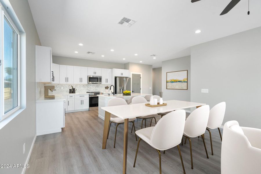 Dining Area Virtually Staged