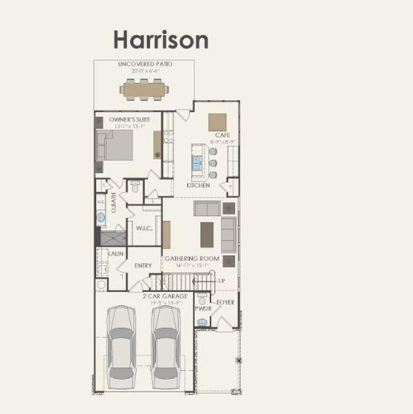 Pulte Homes, Harrison floor plan