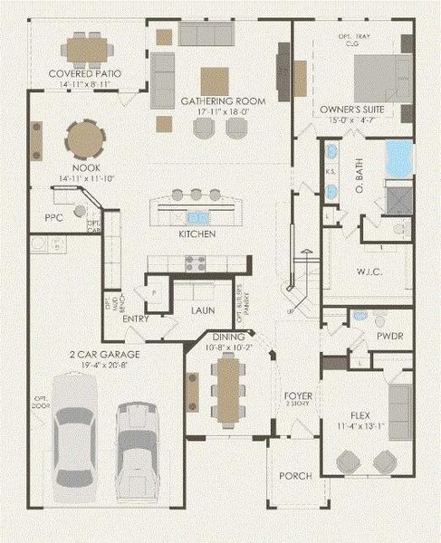 Pulte Homes, Lawson floor plan