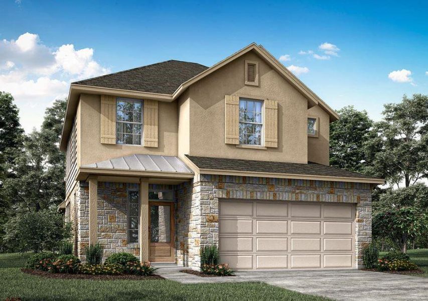 New construction Single-Family house 1353 Kneehigh Lane, Georgetown, TX 78633 Firewheel C- photo