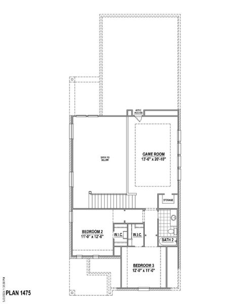 Plan 1475 2nd Floor