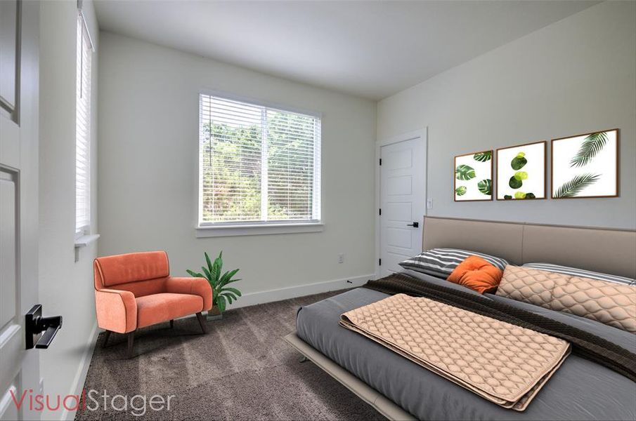 Second bedroom - virtually staged