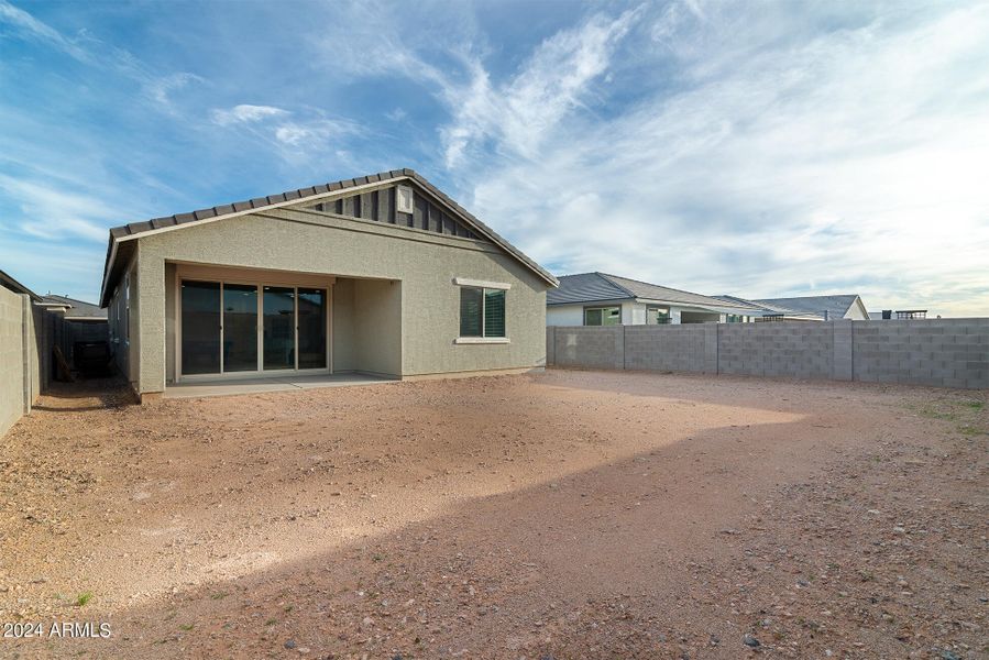 Blank slate backyard