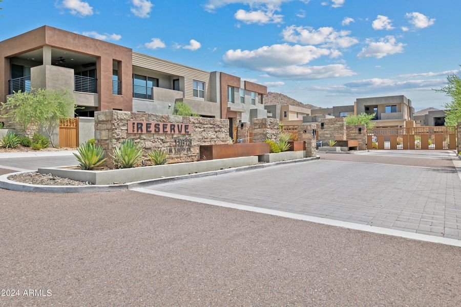 Community Gated Entrance